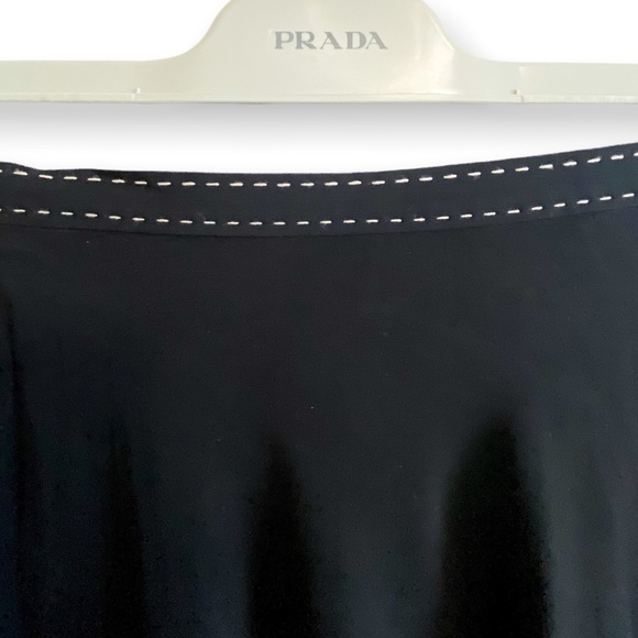 Philosophy de Alberta Ferretti Black Silk Skirt, Size 8 - Picture 8 of 12